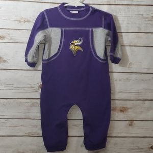 NFL Vikings one piece outfit size 12 Months